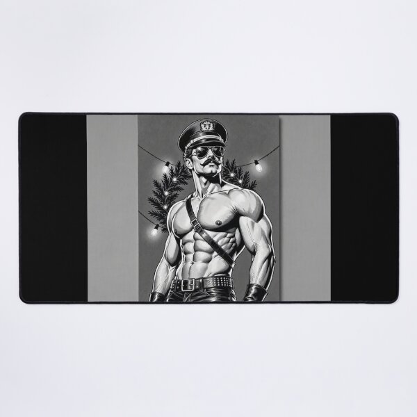 Item preview, Happy Christmas Sir Gay Leather Retro Collection Graphic Design designed and sold by ItsAKinkThing.