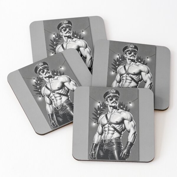 Item preview, Happy Christmas Sir Gay Leather Retro Collection Graphic Design designed and sold by ItsAKinkThing.