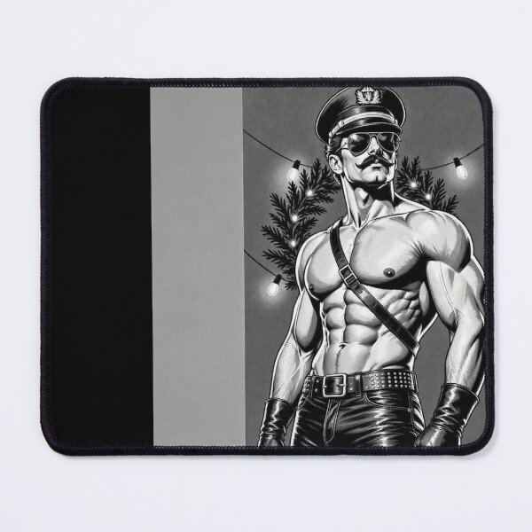 Item preview, Happy Christmas Sir Gay Leather Retro Collection Graphic Design designed and sold by ItsAKinkThing.