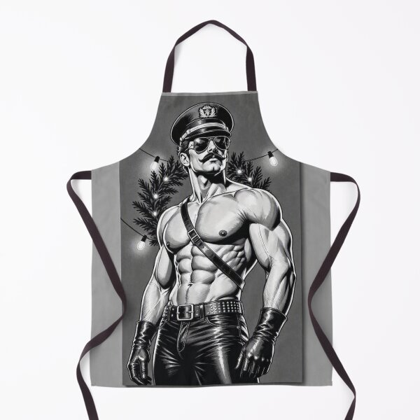 Item preview, Happy Christmas Sir Gay Leather Retro Collection Graphic Design designed and sold by ItsAKinkThing.