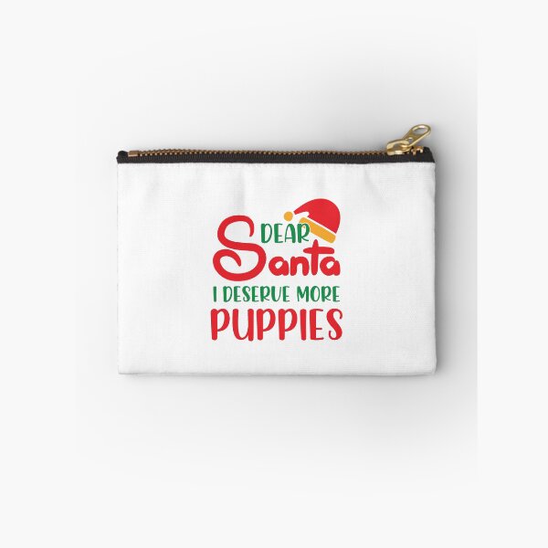 Item preview, Dear Santa I Deserve More Puppies Christmas Design designed and sold by Palette & Hue.