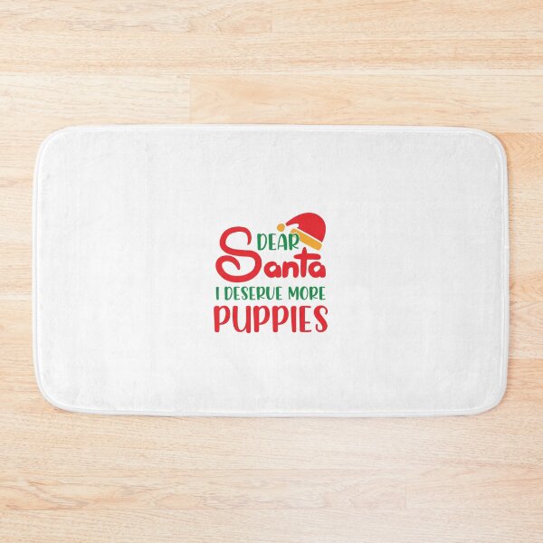 Item preview, Dear Santa I Deserve More Puppies Christmas Design designed and sold by Palette & Hue.