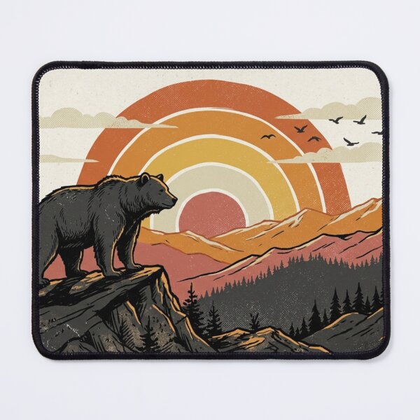 Item preview, Golden Mountain Bear – Vintage Wilderness designed and sold by meghnad.