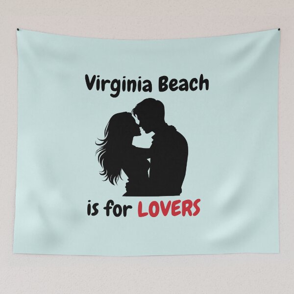 Item preview, Virginia Beach Lovers Romantic Beach Couple Design designed and sold by Sophie's Favorites.