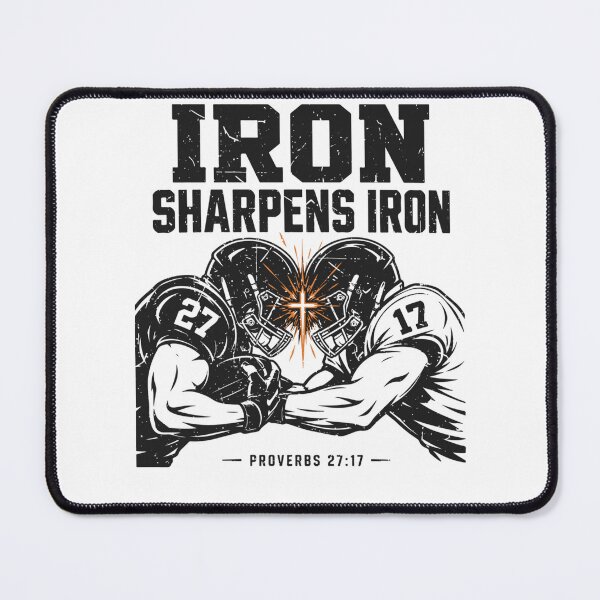 Item preview, Christian Football Faith Iron Sharpens Iron Men's Football designed and sold by raewaelchi.