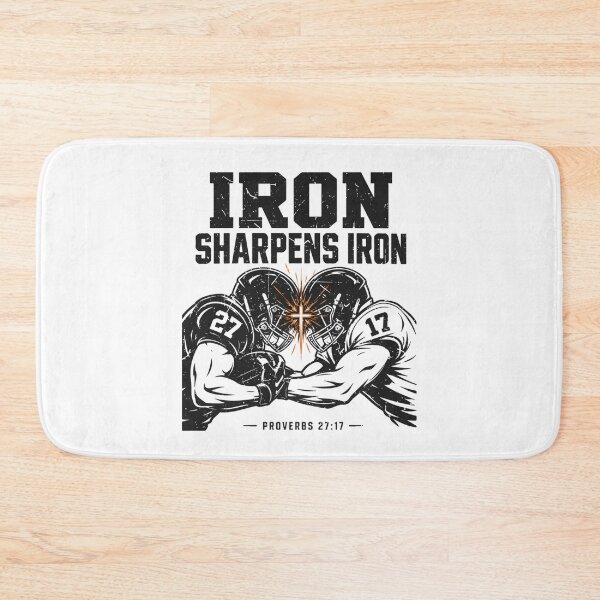 Item preview, Christian Football Faith Iron Sharpens Iron Men's Football designed and sold by raewaelchi.