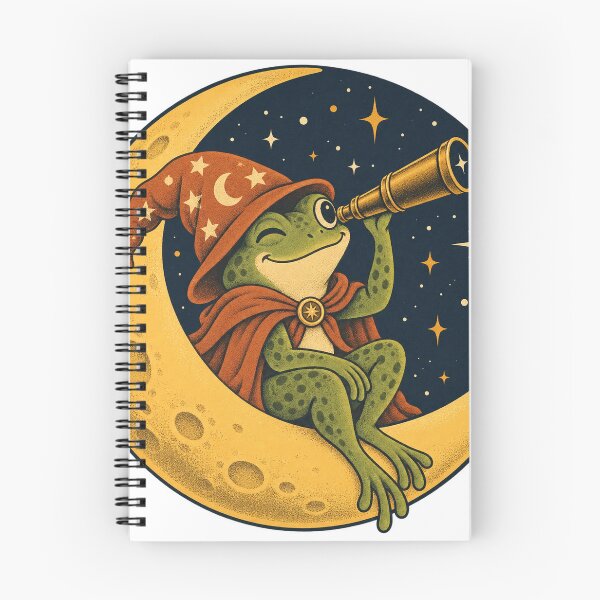 Item preview, Cosmic Frog Astronomer on the Moon designed and sold by WaynesCave.