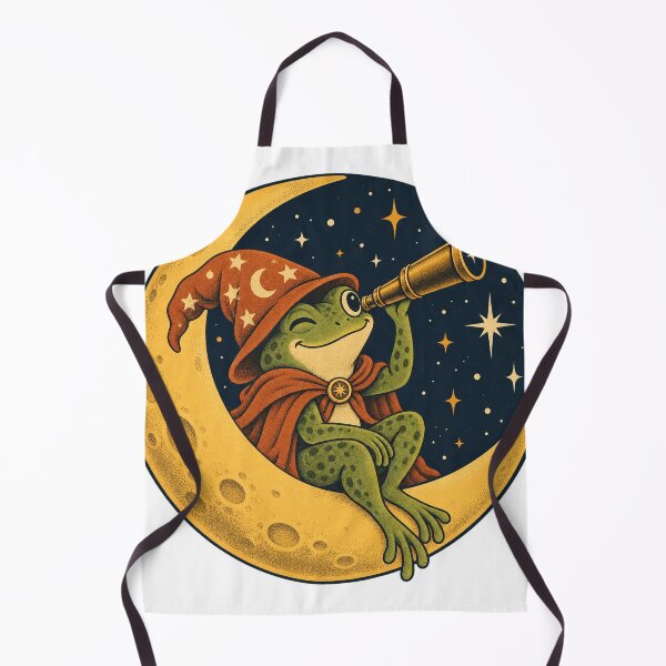 Item preview, Cosmic Frog Astronomer on the Moon designed and sold by WaynesCave.