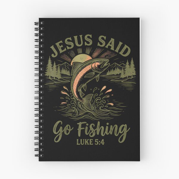 Item preview, Christian Fisherman Jesus Said Go Fishing Luke 5:4 Men designed and sold by raewaelchi.