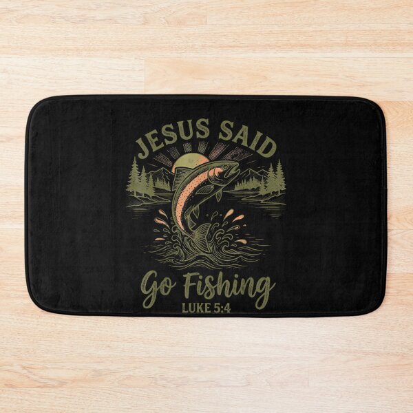 Item preview, Christian Fisherman Jesus Said Go Fishing Luke 5:4 Men designed and sold by raewaelchi.