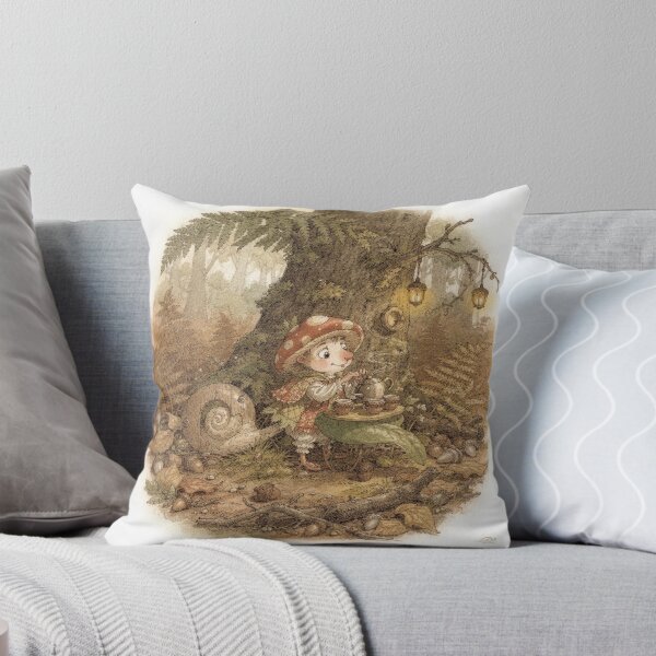 Item preview, Snail-Shell Tea Shop Run by a Mushroom Sprite designed and sold by PictorialWhimsy.