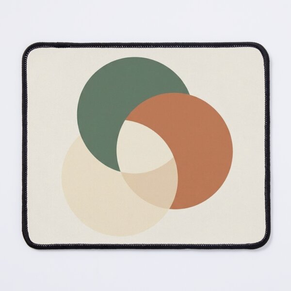 Item preview, Overlapping Circle Trio | Minimalist Japandi Wall Art designed and sold by Zaramodo.