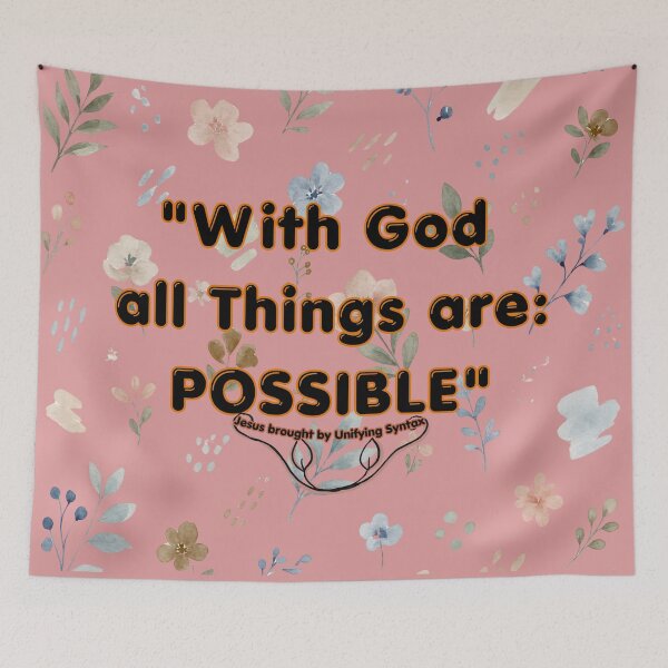 Item preview, With God All Things Are Possible - Inspirational Minimalist Items designed and sold by UnifyingSyntax.