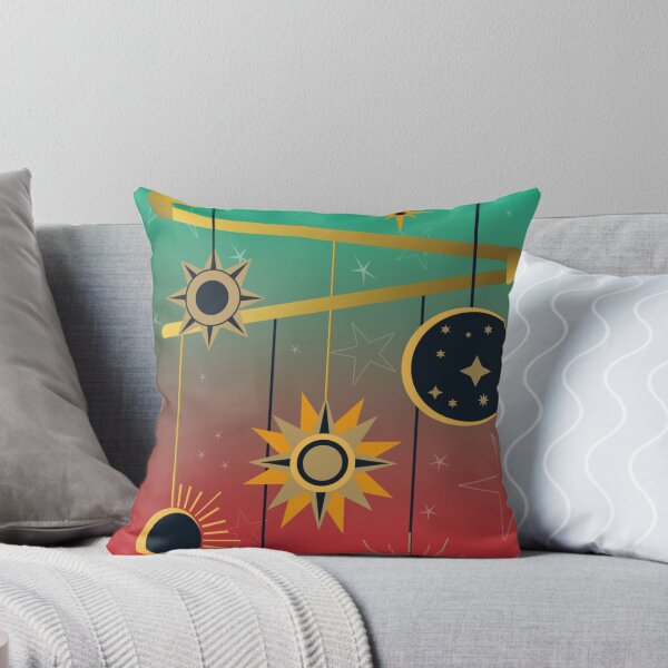 Item preview, Teal-Red Sun, Moon, and Stars Theme designed and sold by Spaceuser2.