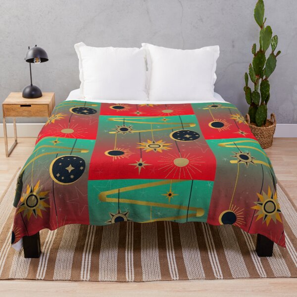 Item preview, Teal-Red Sun, Moon, and Stars Theme designed and sold by Spaceuser2.