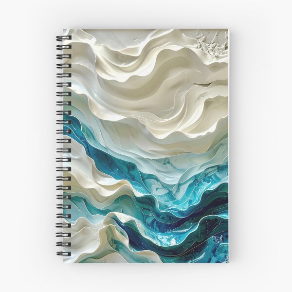 Item preview, Duality of Ivory Ceramic and Cobalt Waves designed and sold by Vicky Brago-Mitchell®.