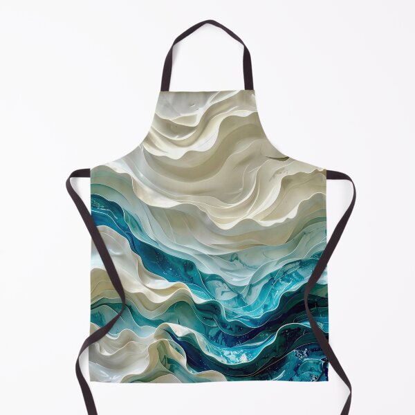 Item preview, Duality of Ivory Ceramic and Cobalt Waves designed and sold by Vicky Brago-Mitchell®.