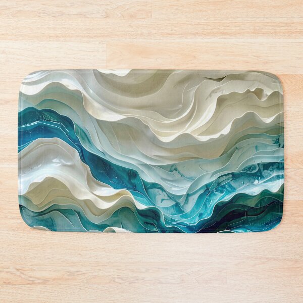 Item preview, Duality of Ivory Ceramic and Cobalt Waves designed and sold by Vicky Brago-Mitchell®.
