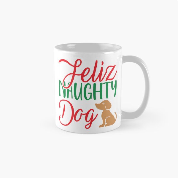 Item preview, Feliz Naughty Dog Christmas Design designed and sold by Palette & Hue.