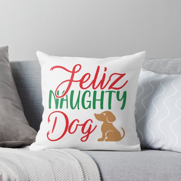 Item preview, Feliz Naughty Dog Christmas Design designed and sold by Palette & Hue.