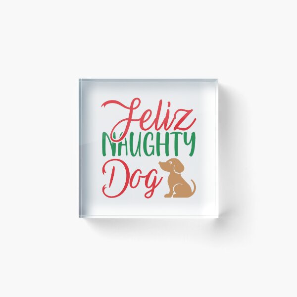 Item preview, Feliz Naughty Dog Christmas Design designed and sold by Palette & Hue.