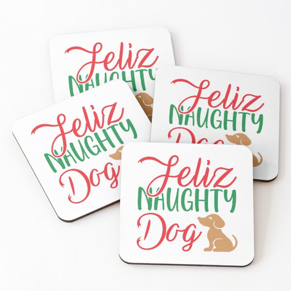 Item preview, Feliz Naughty Dog Christmas Design designed and sold by Palette & Hue.