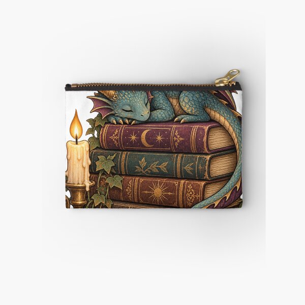 Item preview, Sleeping Dragon on a Stack of Books designed and sold by WaynesCave.
