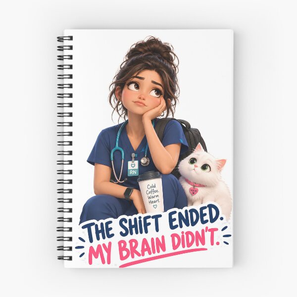 Item preview, The Shift Ended My Brain Didn't – Funny Nurse Life designed and sold by Nurse Craft Studio.