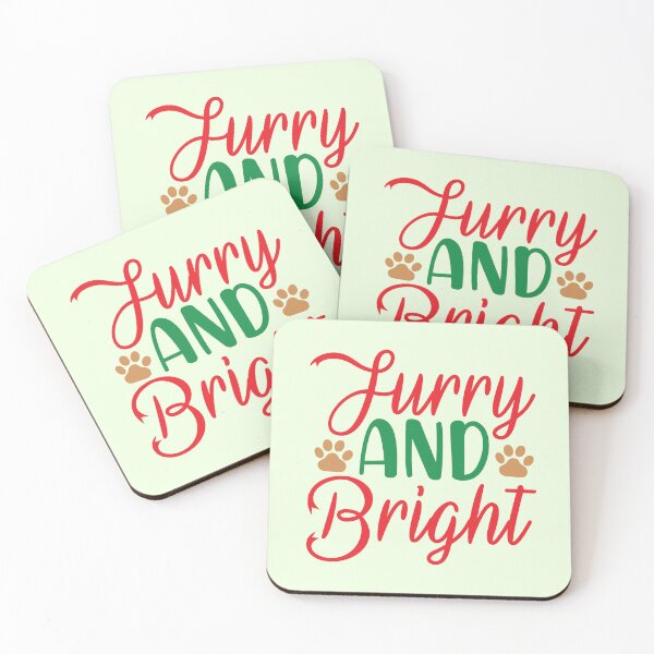 Item preview, Furry and Bright Christmas Dog Design designed and sold by Palette & Hue.