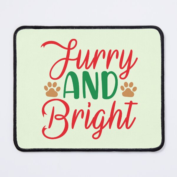 Item preview, Furry and Bright Christmas Dog Design designed and sold by Palette & Hue.