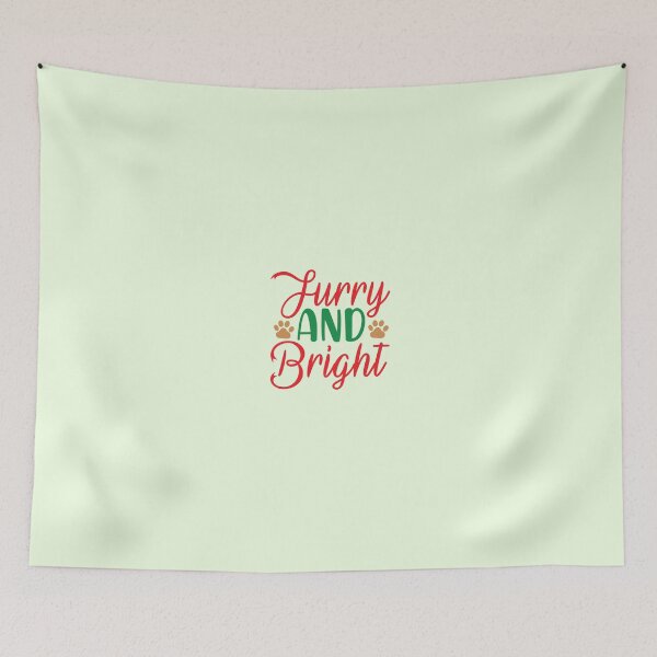 Item preview, Furry and Bright Christmas Dog Design designed and sold by Palette & Hue.