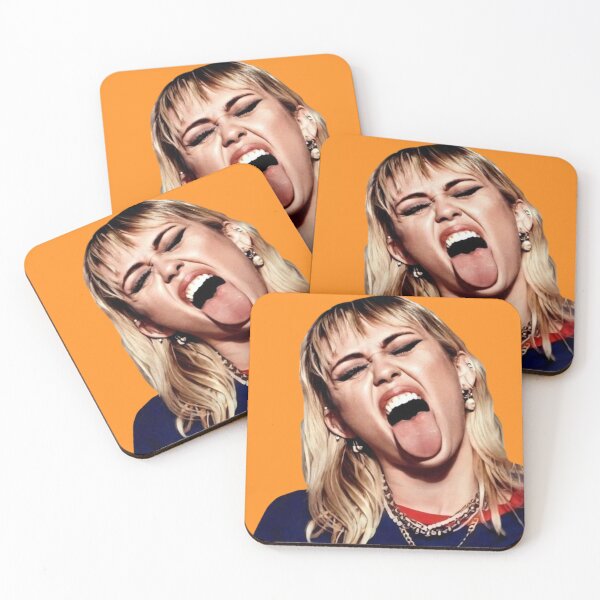 Item preview, Miley Cyrus She Is Here Tongue Out Portrait designed and sold by Vicky021.