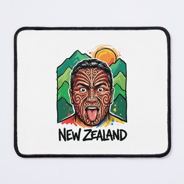 Item preview, Maori Haka Warrior Face New Zealand Art Print designed and sold by Merch by Das Design Studio.
