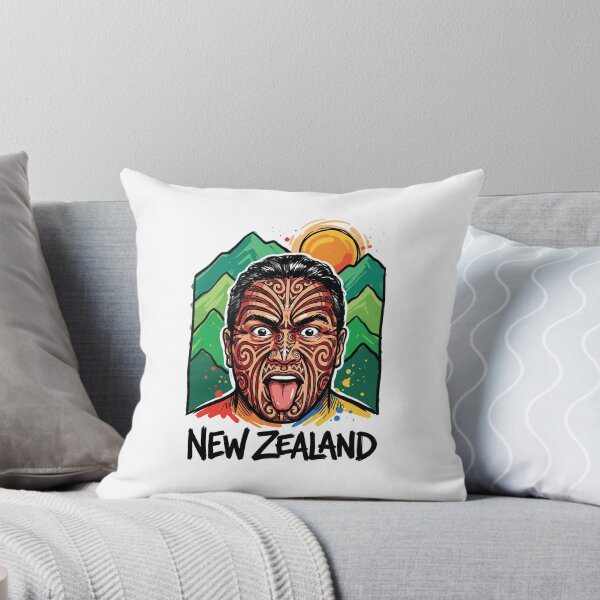 Item preview, Maori Haka Warrior Face New Zealand Art Print designed and sold by Merch by Das Design Studio.
