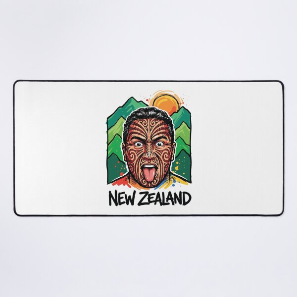 Item preview, Maori Haka Warrior Face New Zealand Art Print designed and sold by Merch by Das Design Studio.