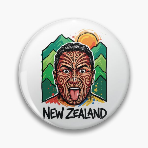 Item preview, Maori Haka Warrior Face New Zealand Art Print designed and sold by Merch by Das Design Studio.