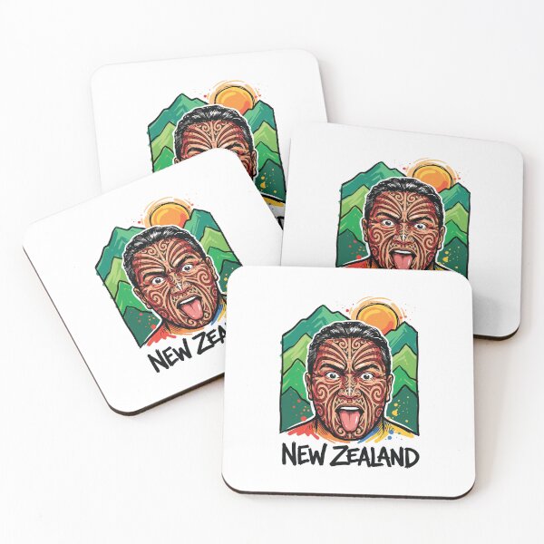 Item preview, Maori Haka Warrior Face New Zealand Art Print designed and sold by Merch by Das Design Studio.
