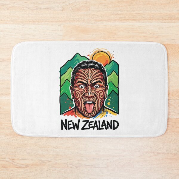 Item preview, Maori Haka Warrior Face New Zealand Art Print designed and sold by Merch by Das Design Studio.