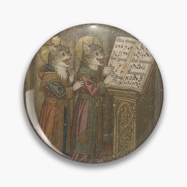 Item preview, Medieval Cat Choir Singing From a Hymnal designed and sold by PictorialWhimsy.