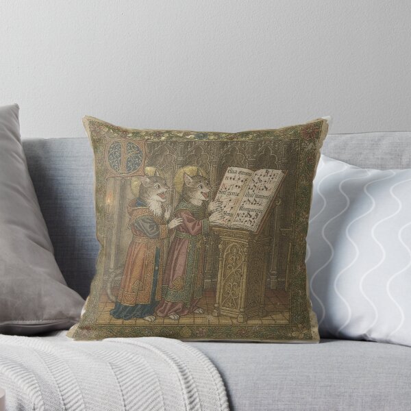 Item preview, Medieval Cat Choir Singing From a Hymnal designed and sold by PictorialWhimsy.