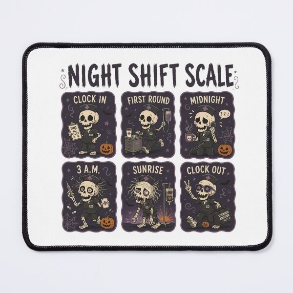 Item preview, Night Shift Scale Funny Halloween Present For Night Shift Nurse designed and sold by ChockletBoy.