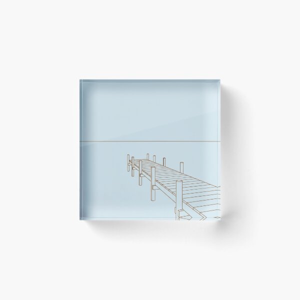 Item preview, Simple Dock Line Art | Minimalist Coastal Print designed and sold by Zaramodo.