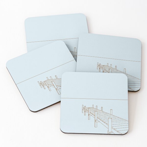 Item preview, Simple Dock Line Art | Minimalist Coastal Print designed and sold by Zaramodo.