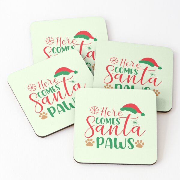 Item preview, Here Comes Santa Paws Christmas Dog Design designed and sold by Palette & Hue.