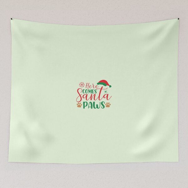 Item preview, Here Comes Santa Paws Christmas Dog Design designed and sold by Palette & Hue.