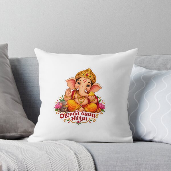 Item preview, Ganpati Bappa Morya – Cute Lord Ganesha Devotional Sticker designed and sold by Dikons.