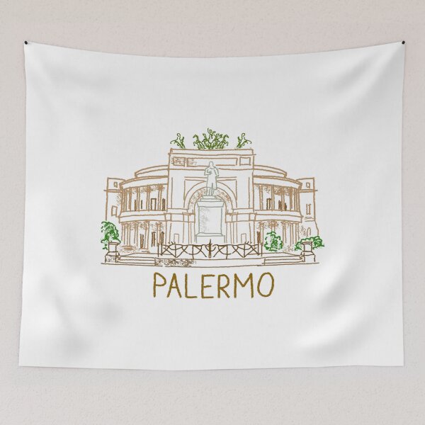 Aperçu de l'œuvre Cadeau souvenir amusant de Palerme en Italie pour les touristes – Ville humoristique pour les visiteurs créée et vendue par MichaeIRellov.