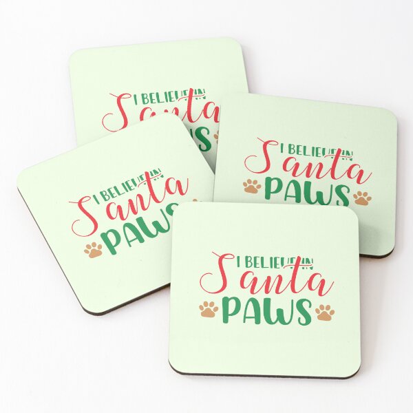 Item preview, I Believe in Santa Paws Christmas Dog Design designed and sold by Palette & Hue.