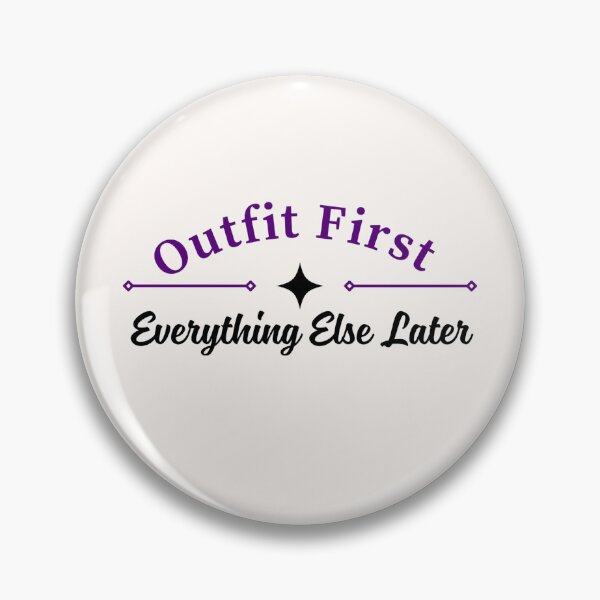 Item preview, Outfit First Everything Else Later | Purple Arched Serif & Sparkle Star Typography designed and sold by Sparkle First Co..