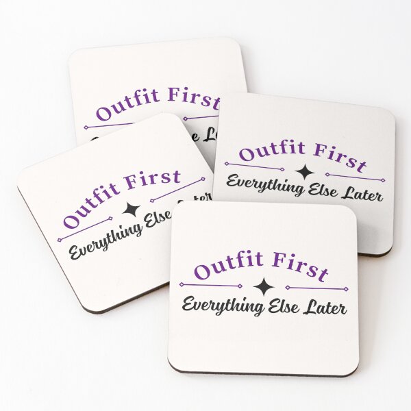 Item preview, Outfit First Everything Else Later | Purple Arched Serif & Sparkle Star Typography designed and sold by Sparkle First Co..